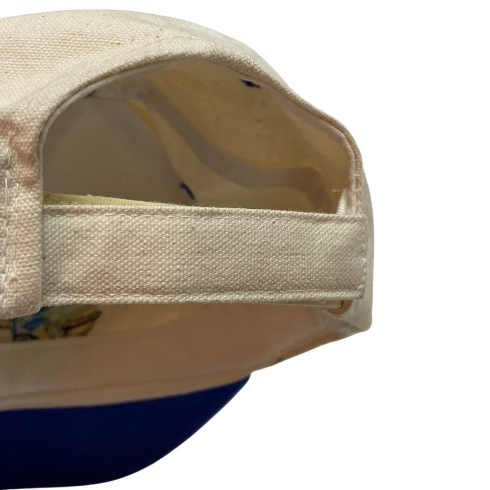 Vintage Mahi Mahi Dorado Fishing‎ Hat Blue Cream Embroidered Trucker Cap